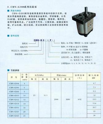 CBN-G308-AFP齿轮油泵_泵类栏目
